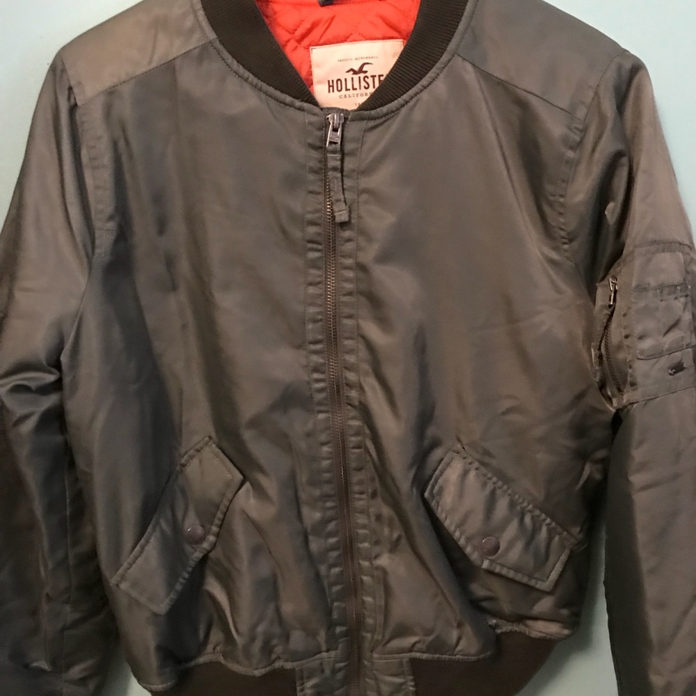 Hollister green jacket